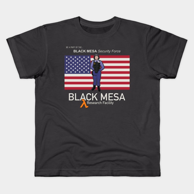 Join the Black Mesa Security Force! Kids T-Shirt by chrisjaymountain96